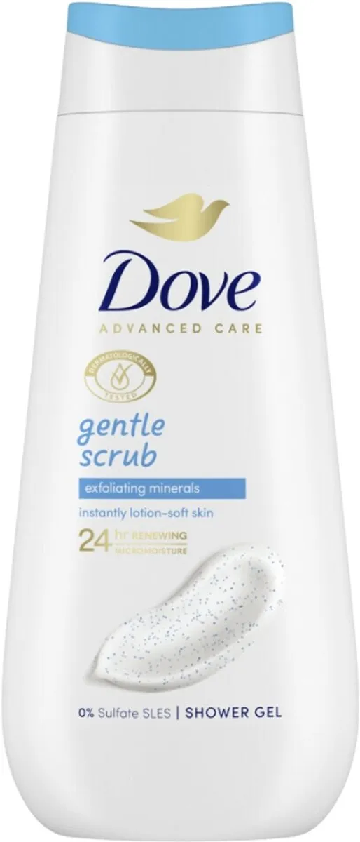 Dove Advanced Care Gentle Scrub Douchegel 450ml - 2 Stuks