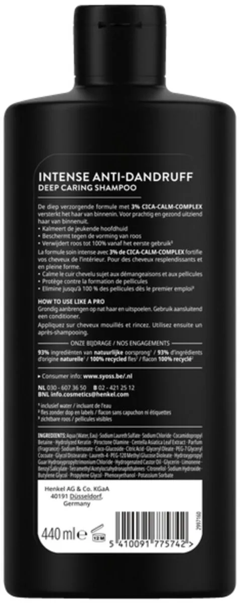 SYOSS Anti-Dandruff Shampoo 440ml