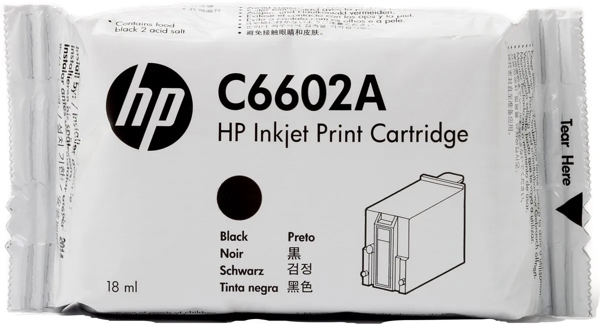 HP C6602A Inktcartridge - Zwart