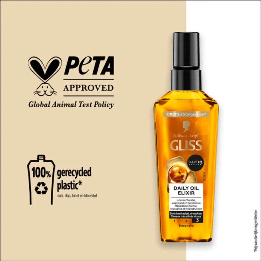 Schwarzkopf Gliss Kur Oil Elixer Haarherstel 75ml