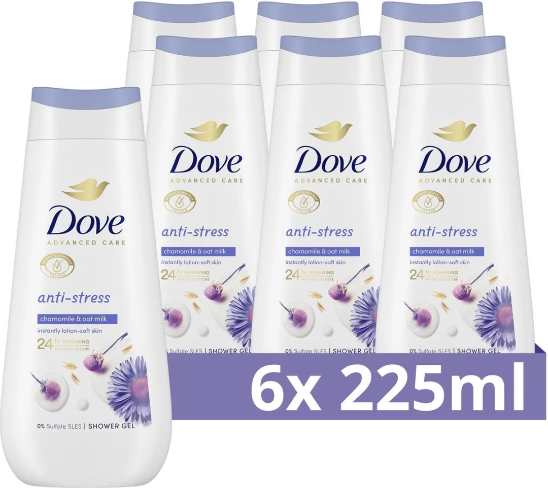 Dove Advanced Care Douchegel - 6x225ml