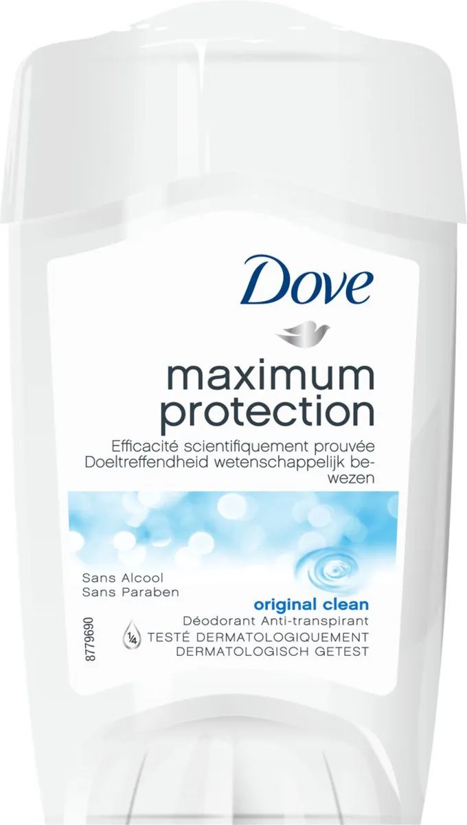 Dove Anti-Transpirant Stick Maximum Protection Original Clean 45ml