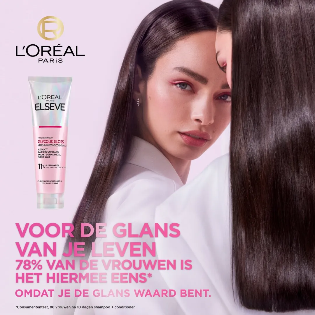 L'Oréal Paris Elvive Glycolic Gloss Conditioner 3x150ml