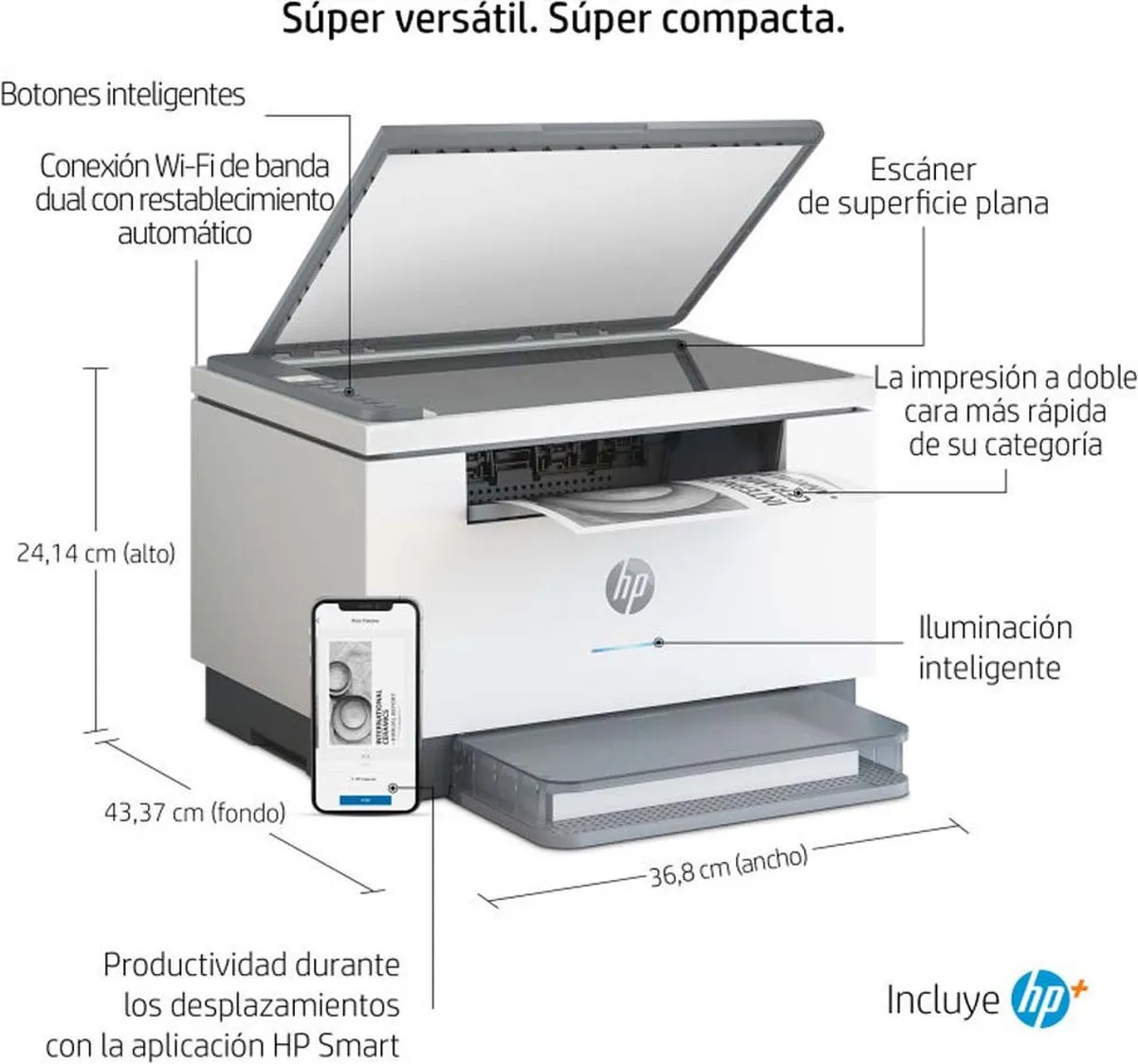 HP LaserJet M234dwe Multifunction Printer - 150 Vel - Zwart/Wit