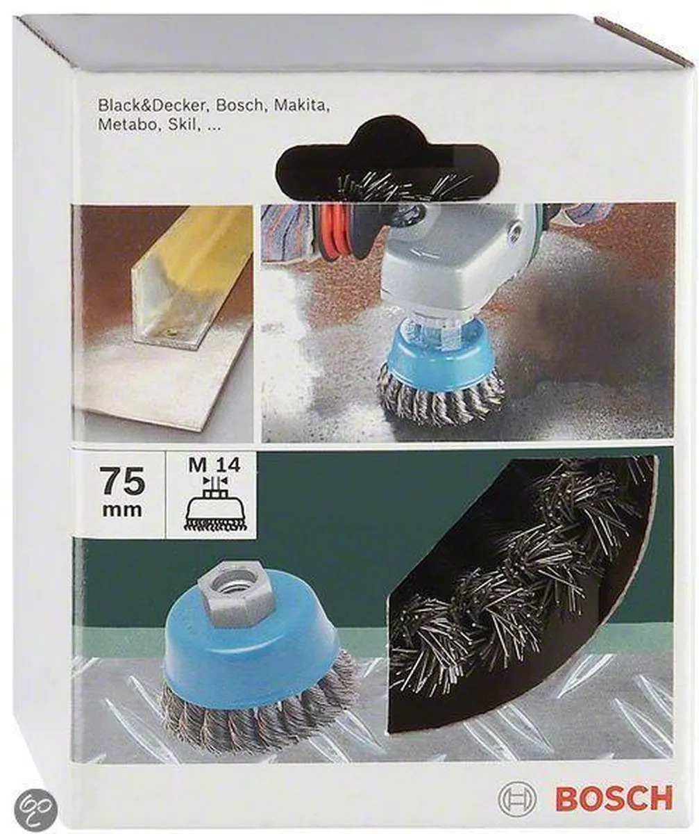 Bosch Komstaalborstel 75mm Gegolfd Vermessingd - 1 Stuk