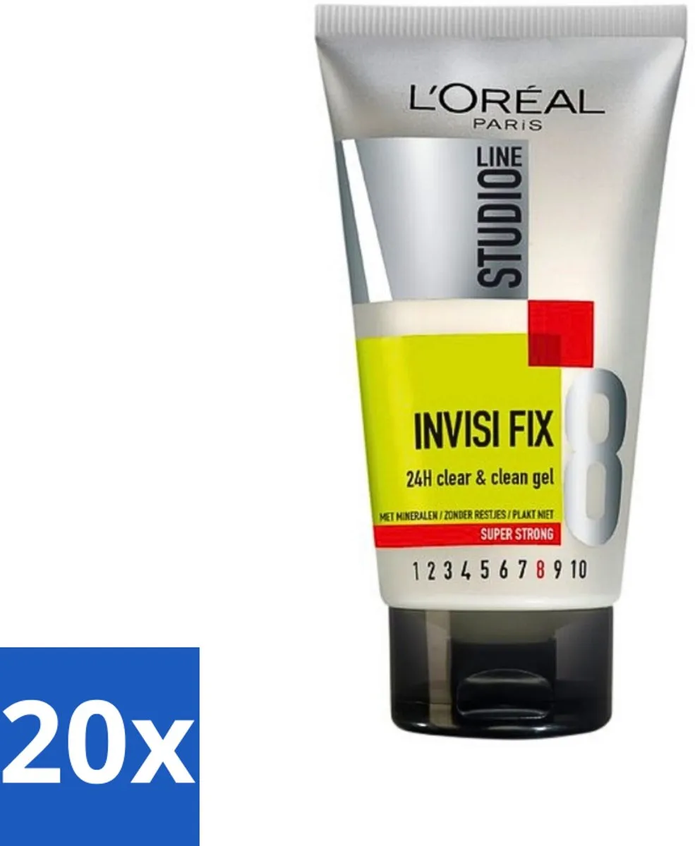 L'Oréal Paris Studio Line Invisi Fix 24H Gel 150ml - 20 Stuks