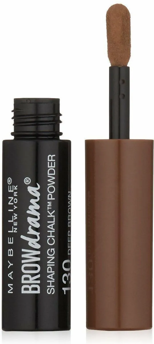 Maybelline Brow Drama Shaping Chalk Powder 130 Deep Brown - 1ml