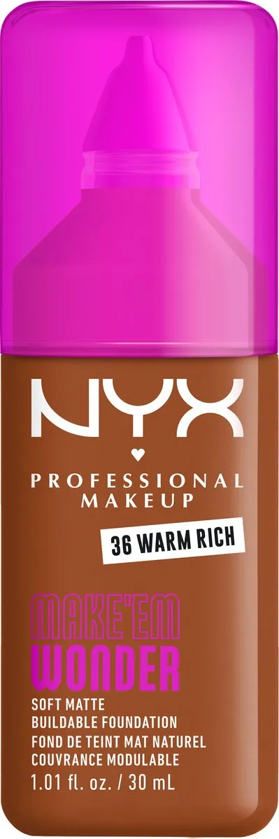 NYX Make 'EM Wonder Foundation 36 Warm Rich - 30ml