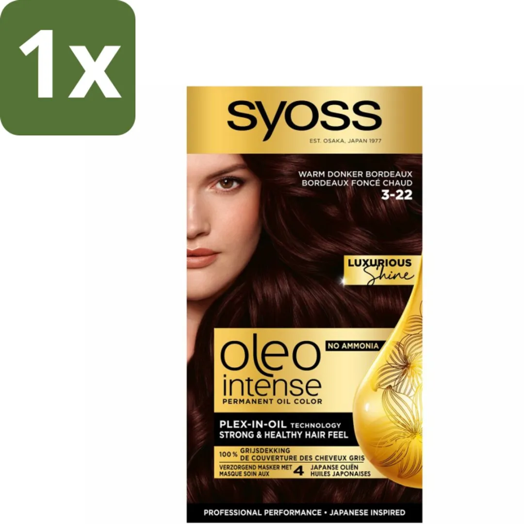 SYOSS Oleo Intense 3-22 Warm Donker Bordeaux Haarverf 115ml
