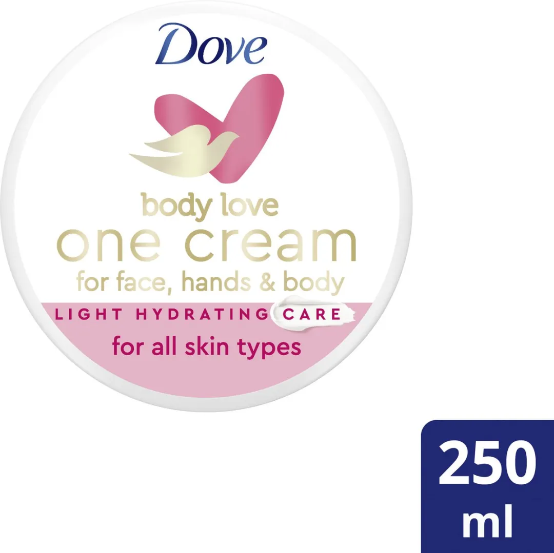 Dove Body Love Light Hydraterende Bodycrème - 250ml - 6 Stuks