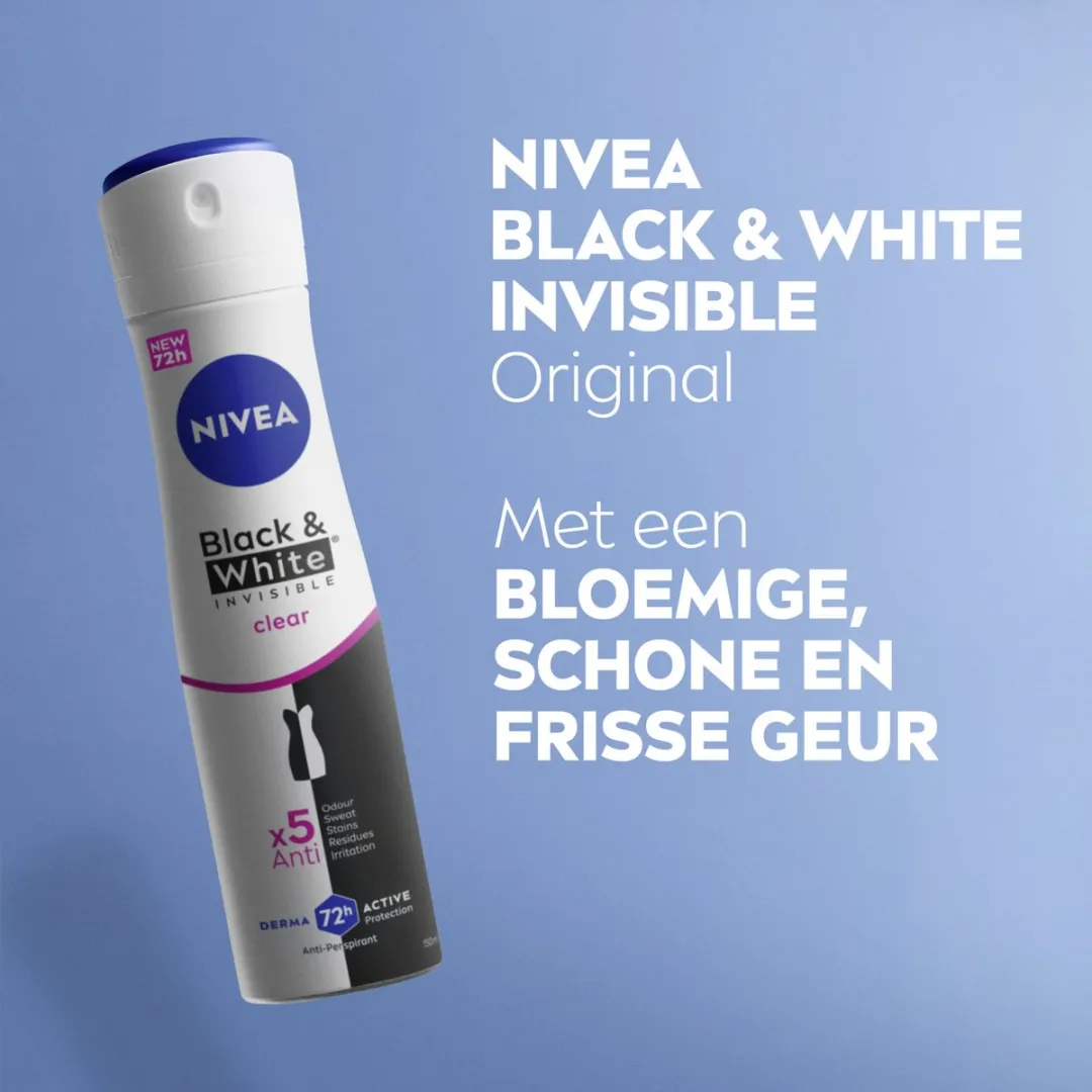 NIVEA Invisible For Black & White Anti-transpirant Spray 300ml