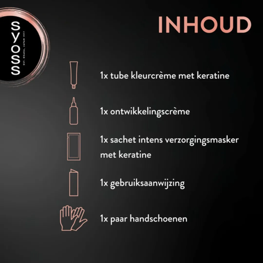 SYOSS - Permanent Coloration 6-8 - Haarverf - Permanente Haarkleuring - Donkerblond - Grijsdekking - Voordeelverpakking - 6 stuks - Permanente haarkleuring - Donkerblond