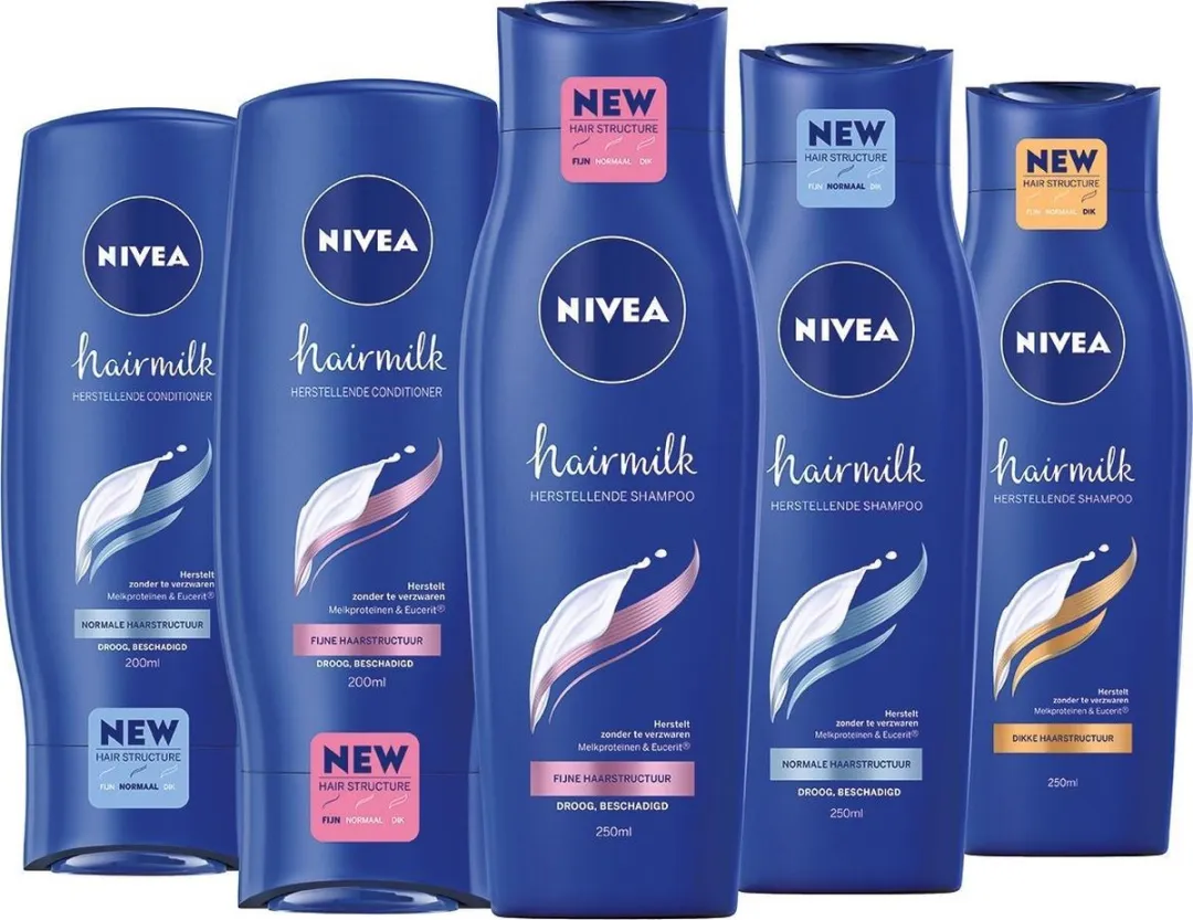 NIVEA Hairmilk Conditioner Fijn Haar 6x200ml