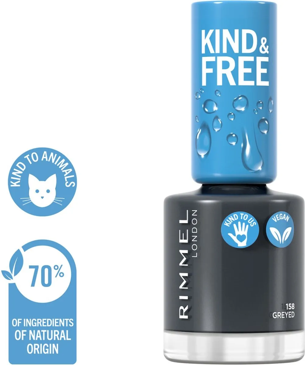 Rimmel London Kind & Free Nagellak 158 All Greyed Out - 8ml