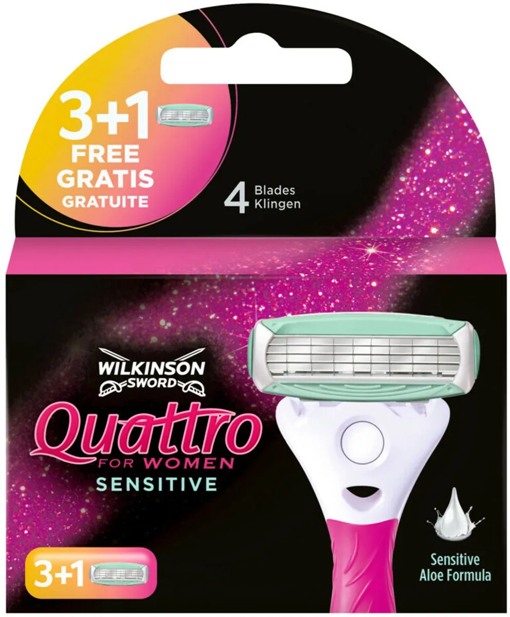 Wilkinson Sword Woman Quattro Sensitive Scheermesjes