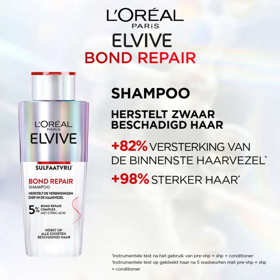 L'Oréal Elvive Bond Repair Shampoo 3x200ml