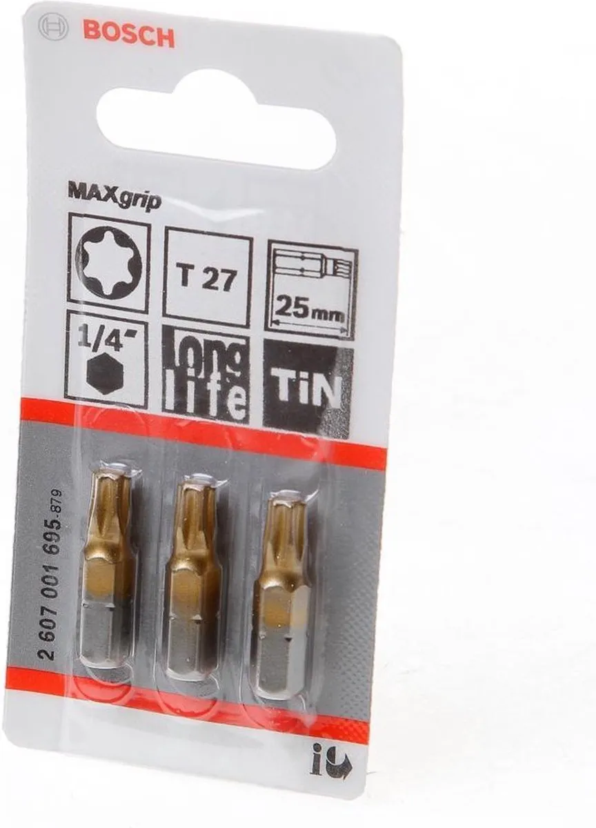 Bosch MAXGRIP/T27 Torxbits - 3 Stuks