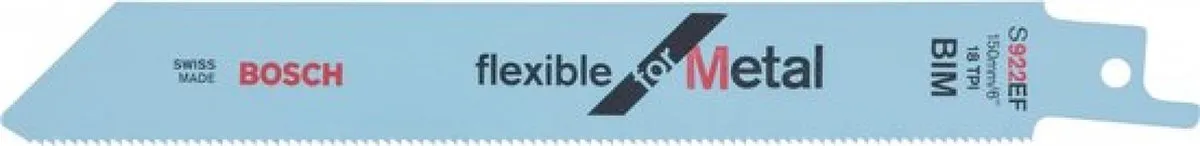 Bosch Reciprozaagblad S 922 EF Metaal - 2 Stuks