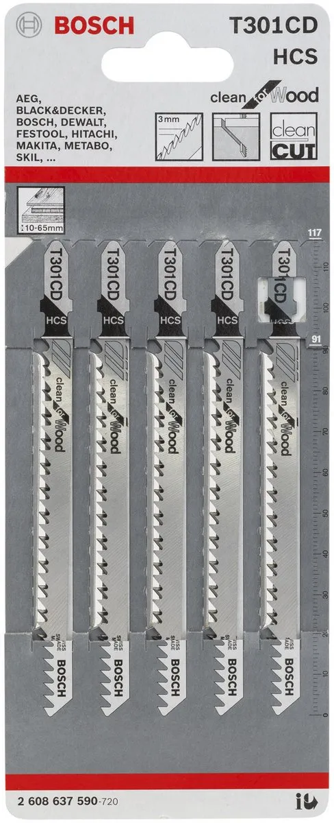 Bosch Decoupeerzaagblad T 301 CD - 1 Stuk