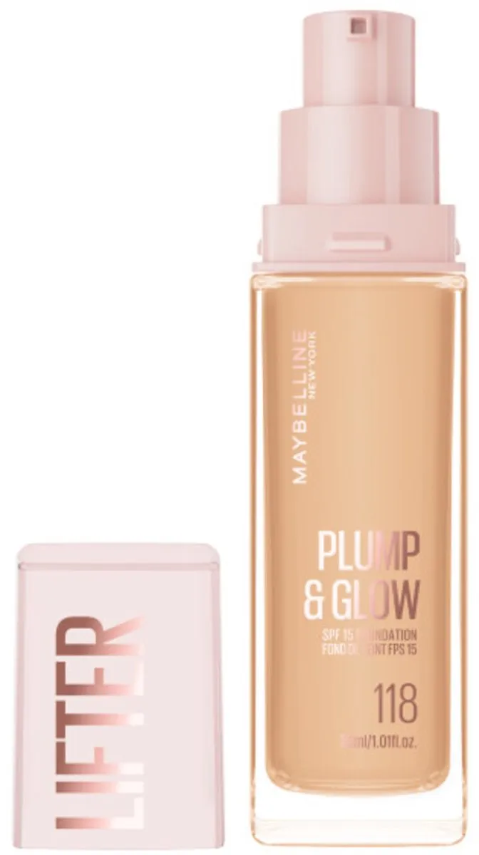 Maybelline Lifter Plump & Glow Foundation 118