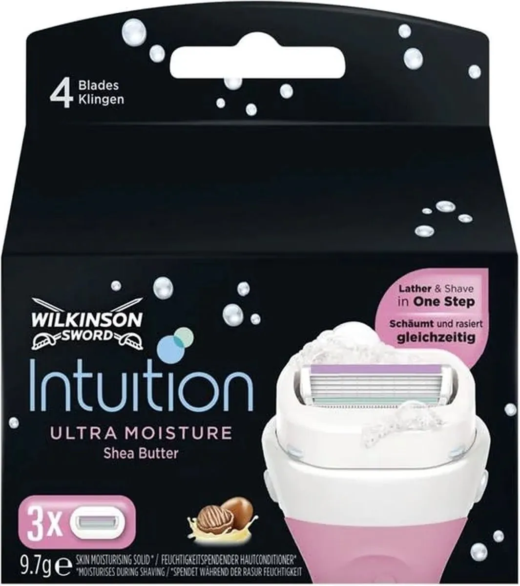Wilkinson Sword Intuition Scheermesjes Ultra Moisture Shea Butter - 3 Stuks