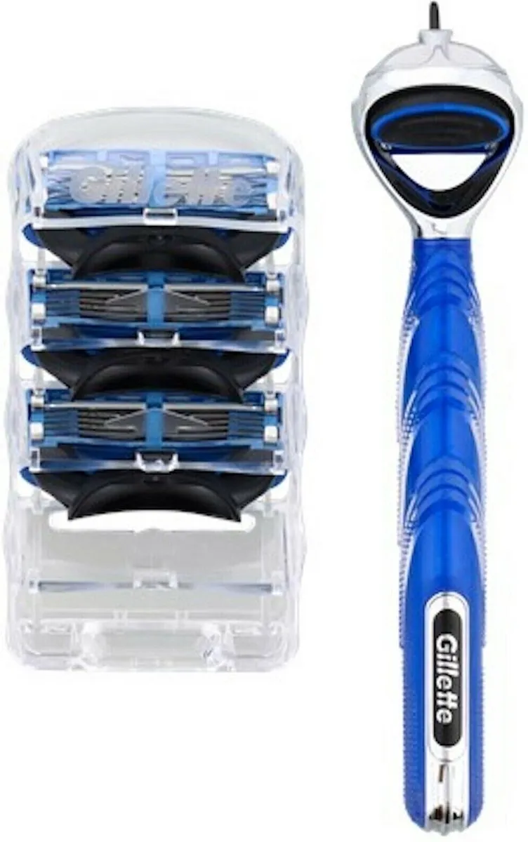 Gillette Fusion 5 Scheersysteem - Oranje - 3 Stuks