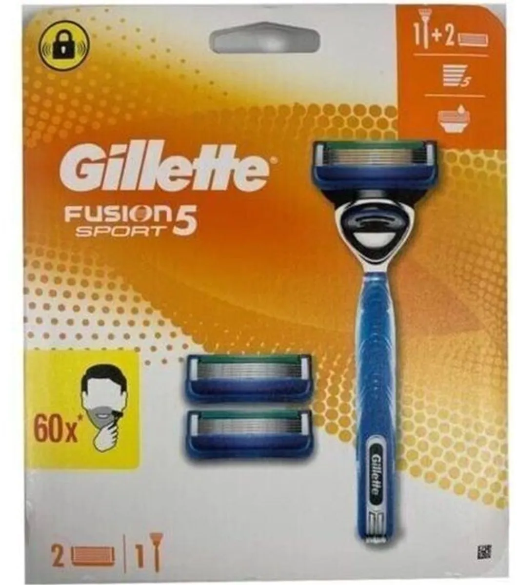Gillette Fusion 5 Scheersysteem - Oranje - 3 Stuks