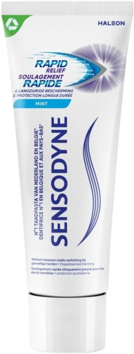 Sensodyne Rapid Relief Whitening Tandpasta 75ml - 10 Stuks