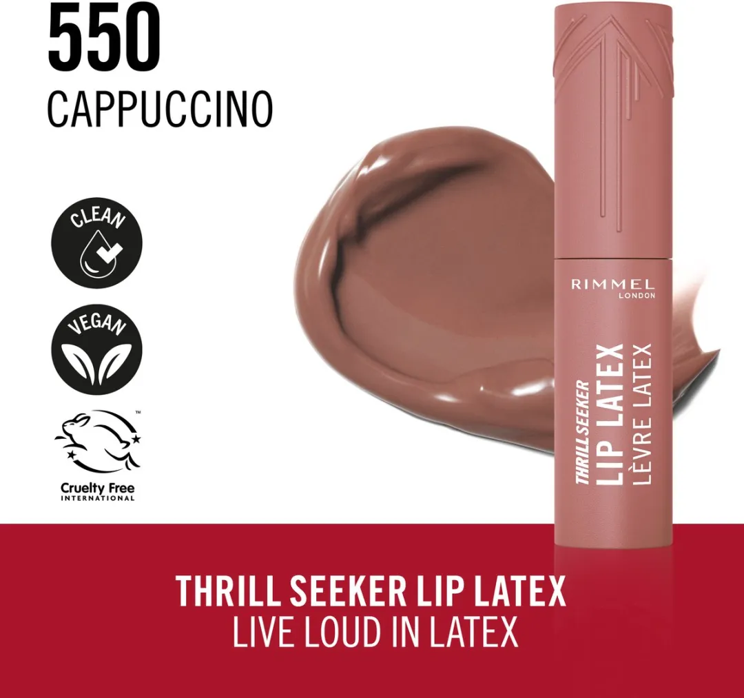 Rimmel London Lip Gloss JP 550 Cappuccino - 3 Stuks