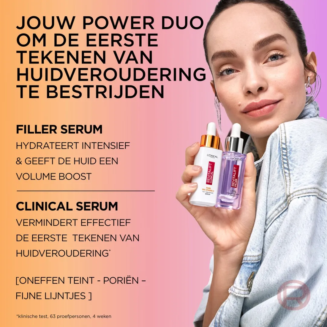 L'Oréal Paris Revitalift Hyaluronzuur & Vitamine C Serum - 2x30ml
