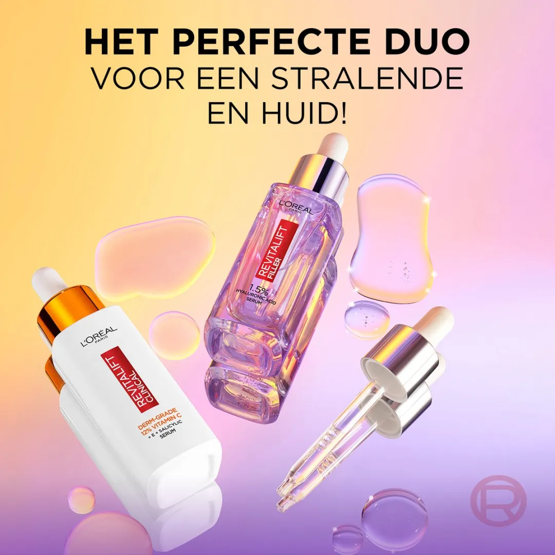 L'Oréal Paris Revitalift Hyaluronzuur & Vitamine C Serum - 2x30ml - afbeelding 6 van 6