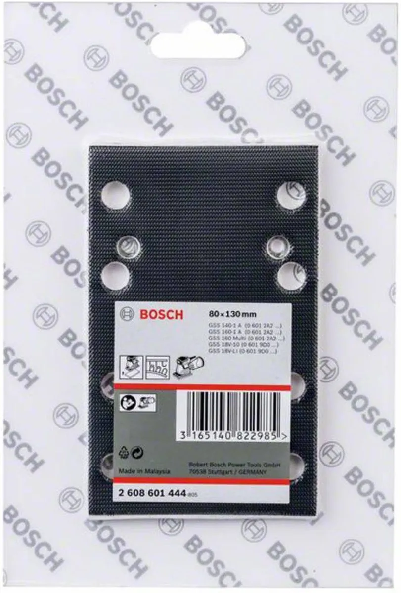 Bosch Schuurplateau Velcro 80x130mm - 2608601444