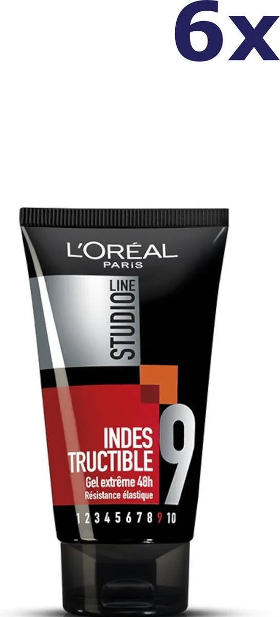 L'Oréal Paris Studio Line Indestructible 48H Extreme Gel 6x150ml