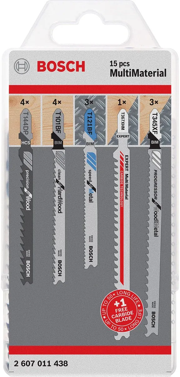 Bosch Multi Material-pack 15-delig