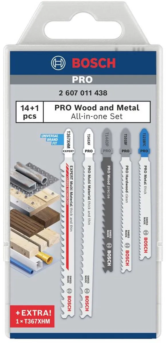 Bosch Multi Material-pack 15-delig - 15 Stuks