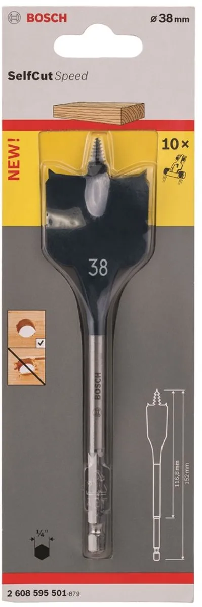 Bosch Speedborenset Self Cut Speed 38x152mm