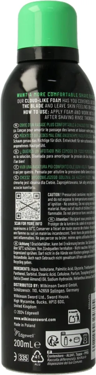 Wilkinson Sensitive Shave Foam 200ml