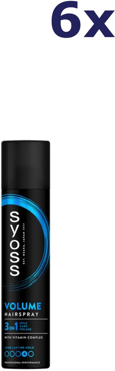 SYOSS Volume Haarspray 6x300ml - Intens Volume - afbeelding 6 van 6