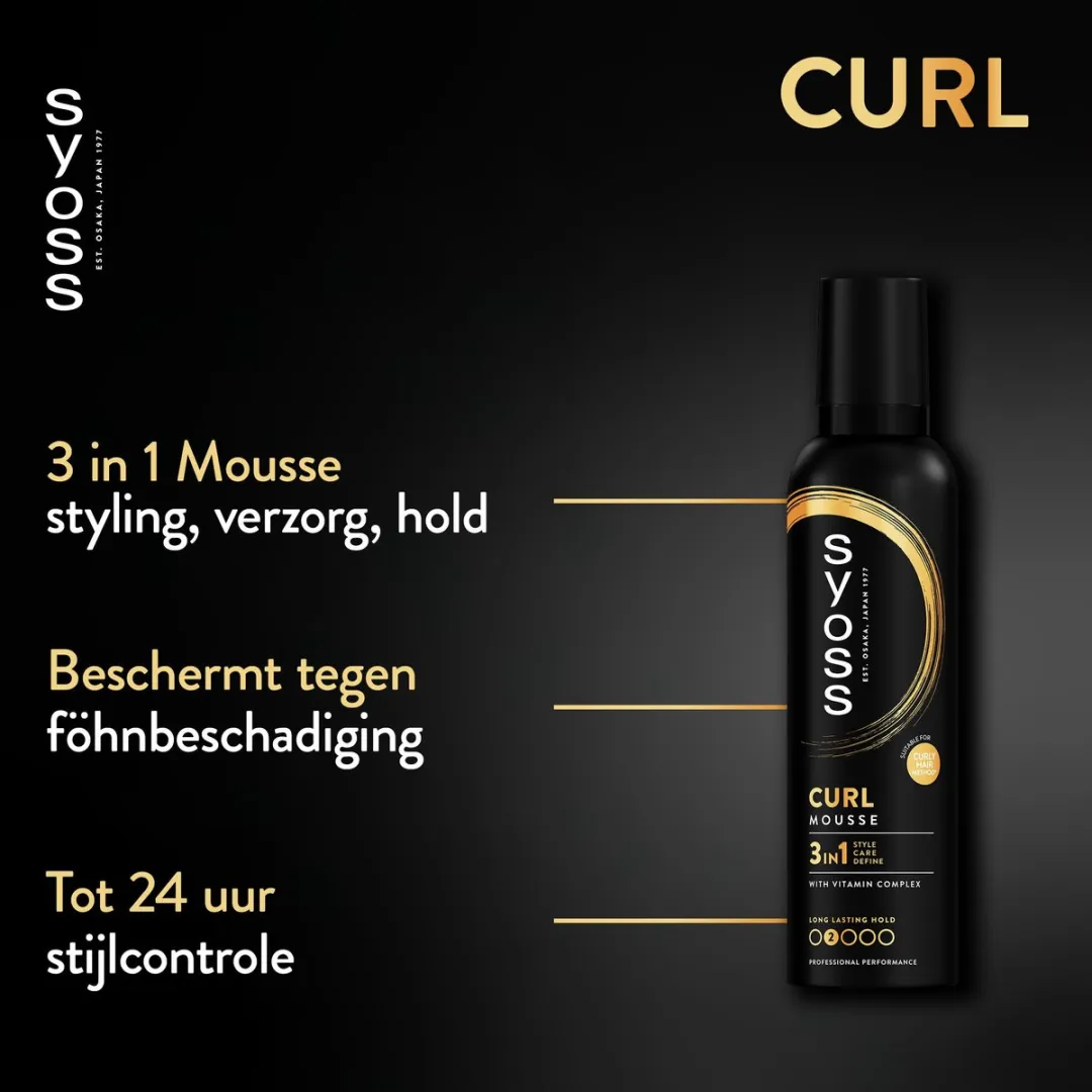 Syoss Curl Haarmousse 1500ml - 6x250ml