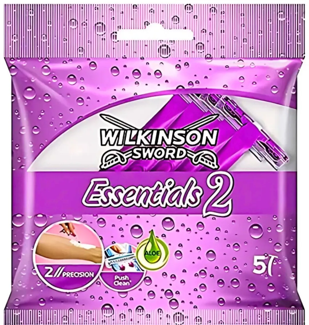 Wilkinson Essentials 2 Wegwerpscheermesjes - 35 Stuks (7x5) - Paars