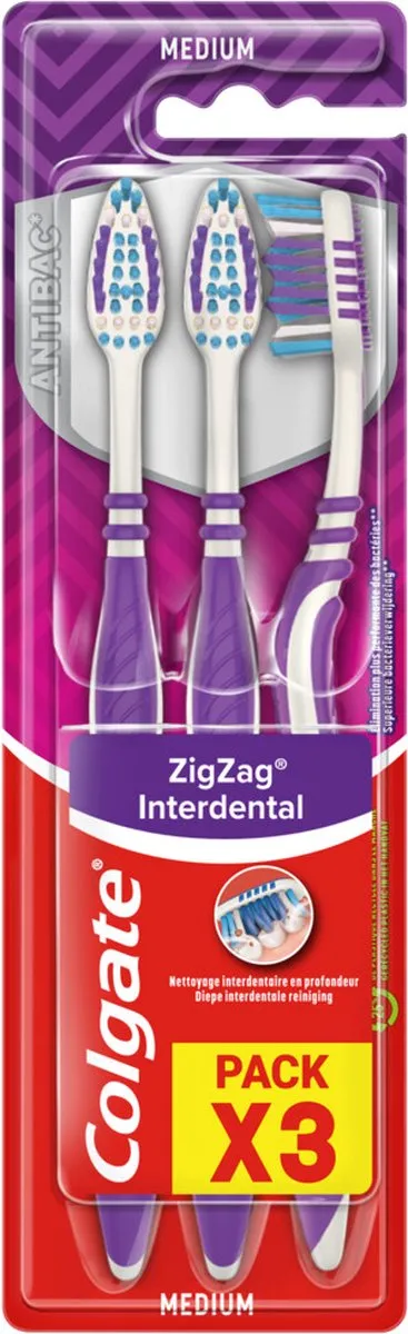 Colgate ZigZag Medium Tandenborstel