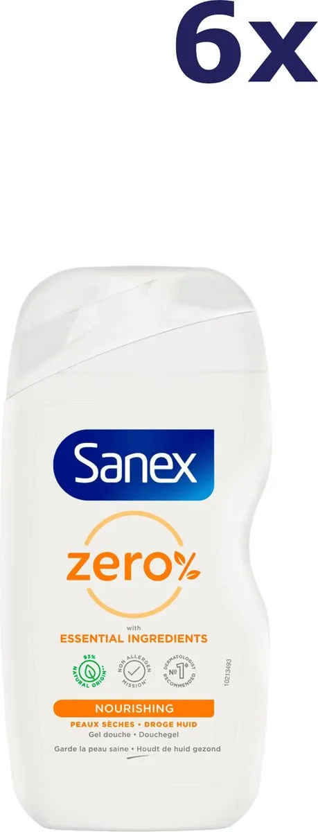 Sanex Zero% Nourishing Douchegel 6x400ml