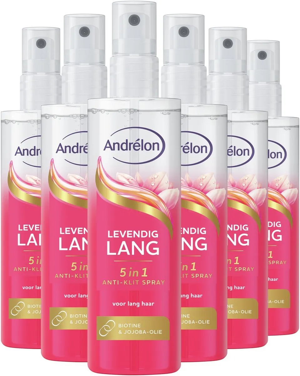 Andrélon Anti-Klit Spray Levendig Lang - 6x150ml