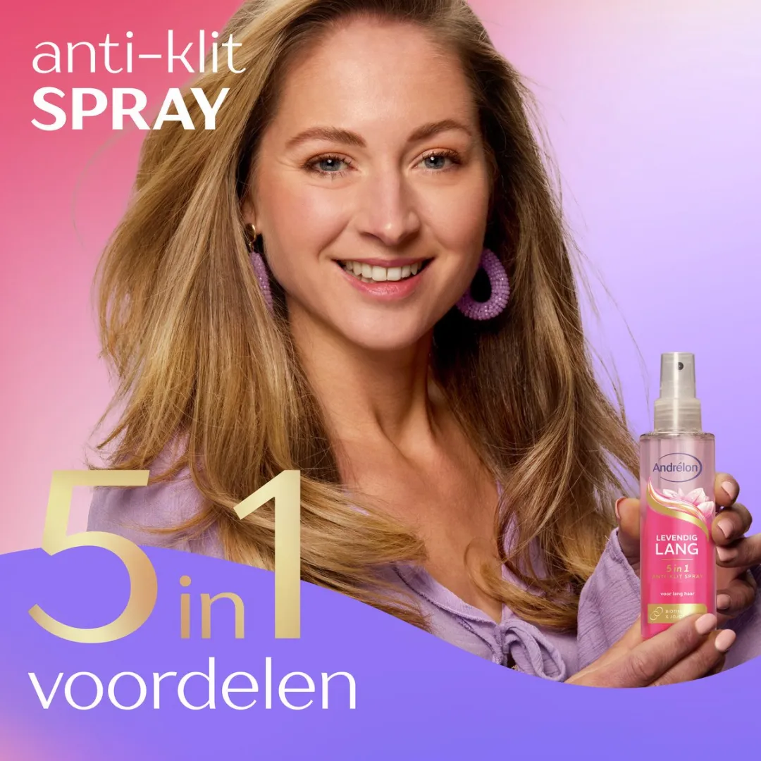 Andrélon Anti-Klit Spray Levendig Lang - 6x150ml