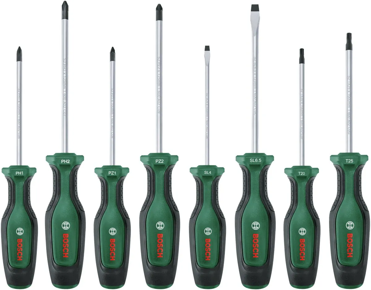 Bosch 1600A02BX8 Schroevendraaierset 8-delig - Groen - afbeelding 6 van 6