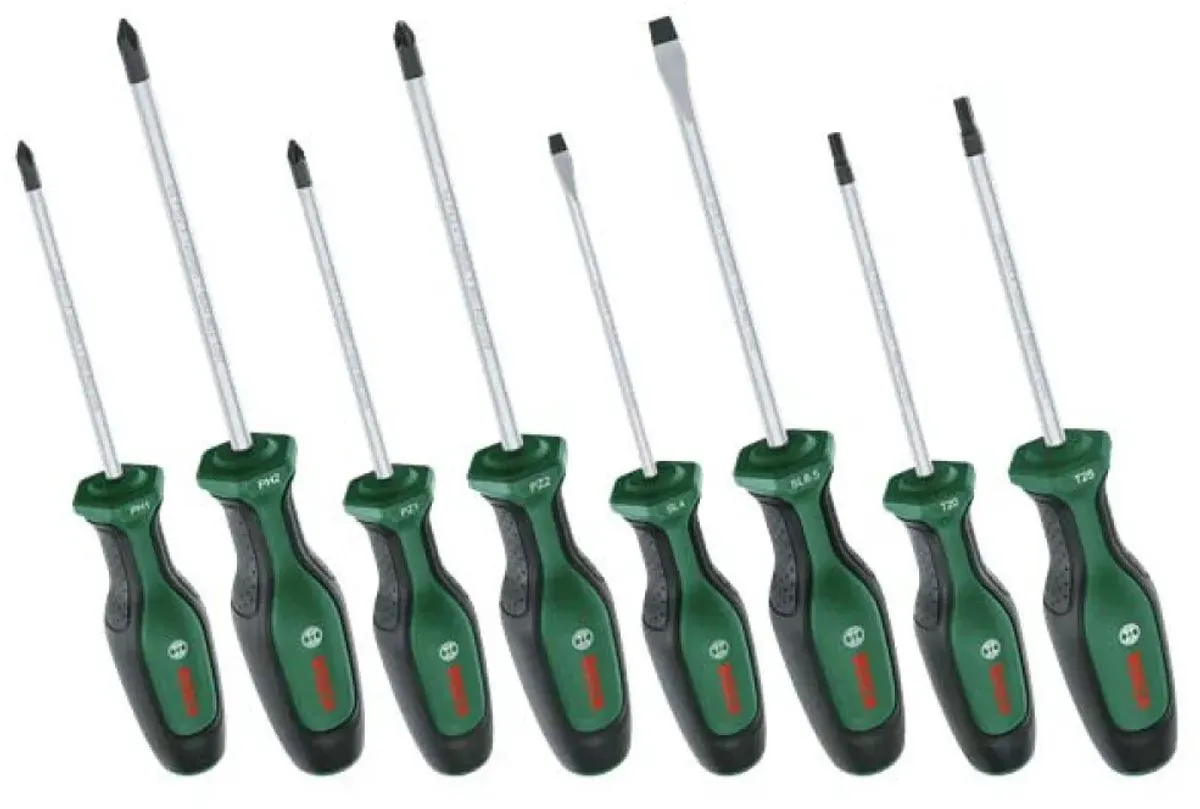 Bosch 1600A02BX8 Schroevendraaierset 8-delig - Groen