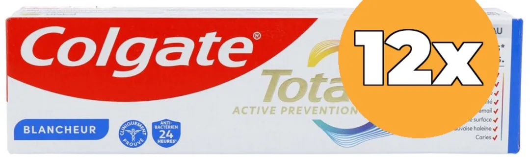 Colgate Total Blancheur Tandpasta 75ml - 12 Stuks