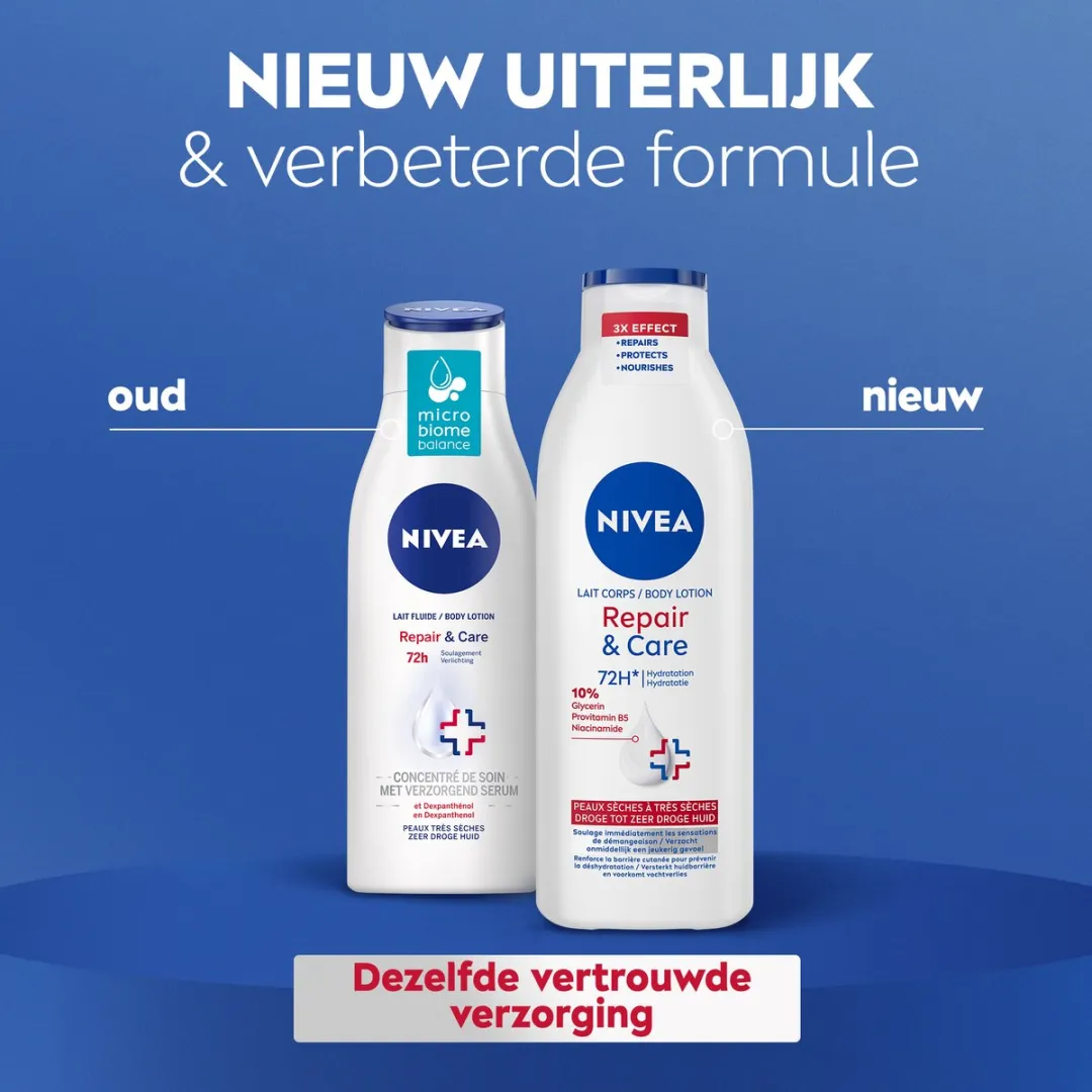 NIVEA Repair & Care Bodylotion 250ml - Zeer Droge Huid