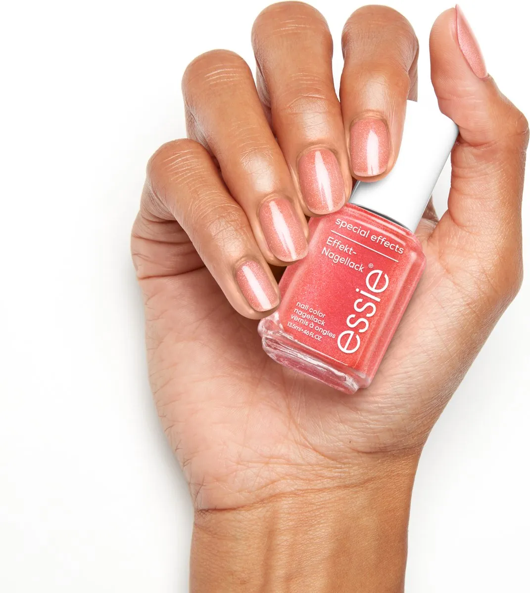 essie Nail Art Studio 18 Fiercely Faceted Nagellak - Metallic Oranje 13,5ml