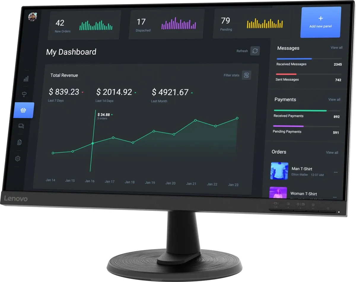 Lenovo 24" Full HD Monitor 75Hz - 75917